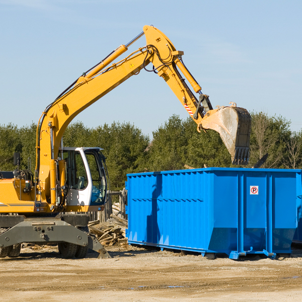 what size residential dumpster rentals are available in Mason County Illinois